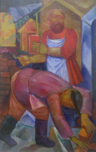 Репродукция картины "blacksmith" художника "пальмов виктор никандрович"
