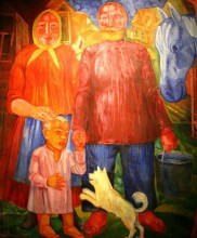 Копия картины "family of a middle peasant" художника "пальмов виктор никандрович"