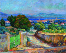Копия картины "zielona brama, st tropez" художника "панкевич юзеф"