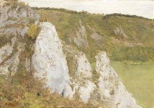 Копия картины "the cliffs at the lesse" художника "пантазис перикл"