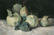 Копия картины "still life with quinces" художника "пантазис перикл"