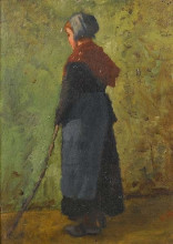 Картина "little shepherd girl" художника "пантазис перикл"
