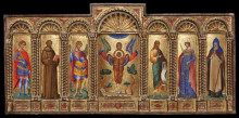 Копия картины "polyptych" художника "паоло венециано"