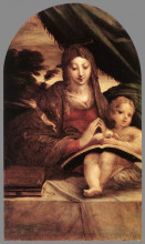 Копия картины "madonna and child" художника "пармиджанино"