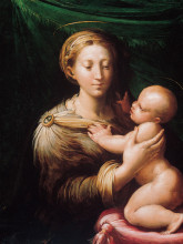 Копия картины "madonna and child" художника "пармиджанино"