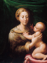 Картина "madonna and child" художника "пармиджанино"