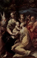 Картина "madonna and child with saints" художника "пармиджанино"