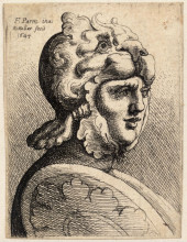 Репродукция картины "helmet shaped like lion" художника "пармиджанино"