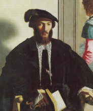Картина "portrait&#160;of gentleman g.b. castaldi" художника "пармиджанино"