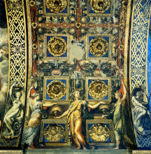 Репродукция картины "wise virgins allegorical figures and plants" художника "пармиджанино"