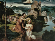 Картина "the baptism of christ" художника "патинир иоахим"