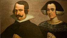 Картина "portrait of a wife and man" художника "пачеко франсиско"