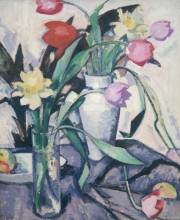 Репродукция картины "tulips" художника "пепло сэмюэл"