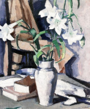 Копия картины "white lilies" художника "пепло сэмюэл"