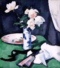 Копия картины "still life, white roses" художника "пепло сэмюэл"