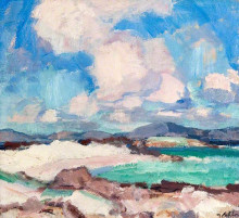 Копия картины "clouds and sky, iona" художника "пепло сэмюэл"