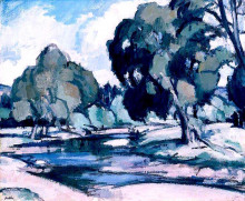 Копия картины "river 1933" художника "пепло сэмюэл"