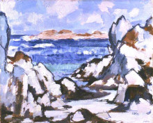 Копия картины "the cathedral rocks" художника "пепло сэмюэл"