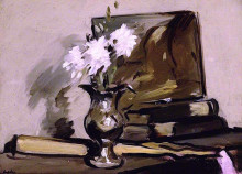 Копия картины "flowers in a silver jug" художника "пепло сэмюэл"