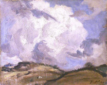 Репродукция картины "scottish landscape" художника "пепло сэмюэл"