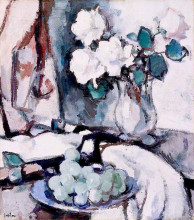 Копия картины "white roses and grapes" художника "пепло сэмюэл"