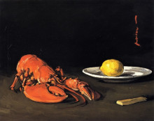 Репродукция картины "the lobster" художника "пепло сэмюэл"