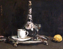 Репродукция картины "coffee and liqueur" художника "пепло сэмюэл"