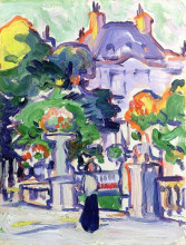 Копия картины "luxembourg gardens" художника "пепло сэмюэл"