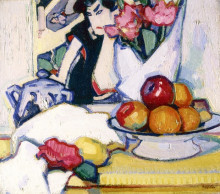 Копия картины "flowers and fruit" художника "пепло сэмюэл"