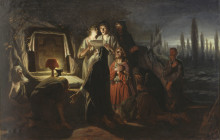 Репродукция картины "первые христиане в киеве" художника "перов василий"