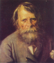 Репродукция картины "мужской портрет" художника "перов василий"