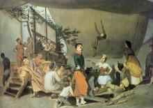 Репродукция картины "парижское гулянье. эскиз" художника "перов василий"
