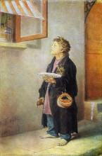 Репродукция картины "мальчик-мастеровой" художника "перов василий"