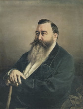 Копия картины "портрет ф.ф.резанова" художника "перов василий"