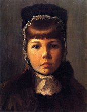 Копия картины "margaret with a bonnet" художника "перри лила кэбот"