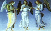 Картина "ангелы (деталь)" художника "перуджино пьетро"