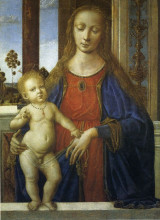 Копия картины "мадонна с младенцем" художника "перуджино пьетро"