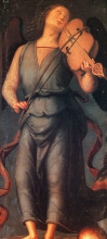 Репродукция картины "алтарь валломброза (деталь)" художника "перуджино пьетро"