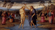 Картина "крещение христа" художника "перуджино пьетро"