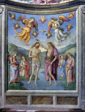 Копия картины "крещение христа" художника "перуджино пьетро"