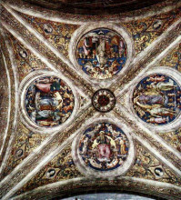 Копия картины "потолок с четырьмя медаьлонами" художника "перуджино пьетро"