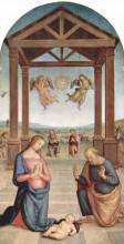 Картина "алтарь св. августина - поклонение пастухов" художника "перуджино пьетро"