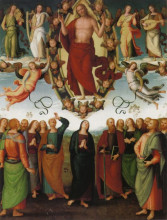 Репродукция картины "вознесение христа" художника "перуджино пьетро"