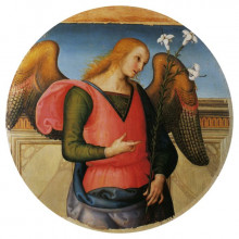 Копия картины "алтарь св. августина (архангел гавриил)" художника "перуджино пьетро"