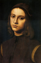 Копия картины "портрет юноши" художника "перуджино пьетро"