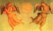 Репродукция картины "полиптих св. августина (деталь)" художника "перуджино пьетро"