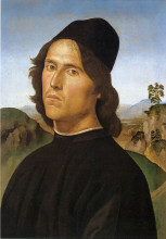 Копия картины "портрет лоренцо ди креди" художника "перуджино пьетро"
