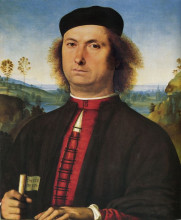Копия картины "портрет франческо делле опере" художника "перуджино пьетро"