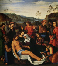 Копия картины "скорбение по христу (снятие со креста)" художника "перуджино пьетро"
