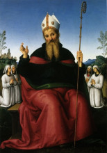 Копия картины "св. августин и четыре брата" художника "перуджино пьетро"